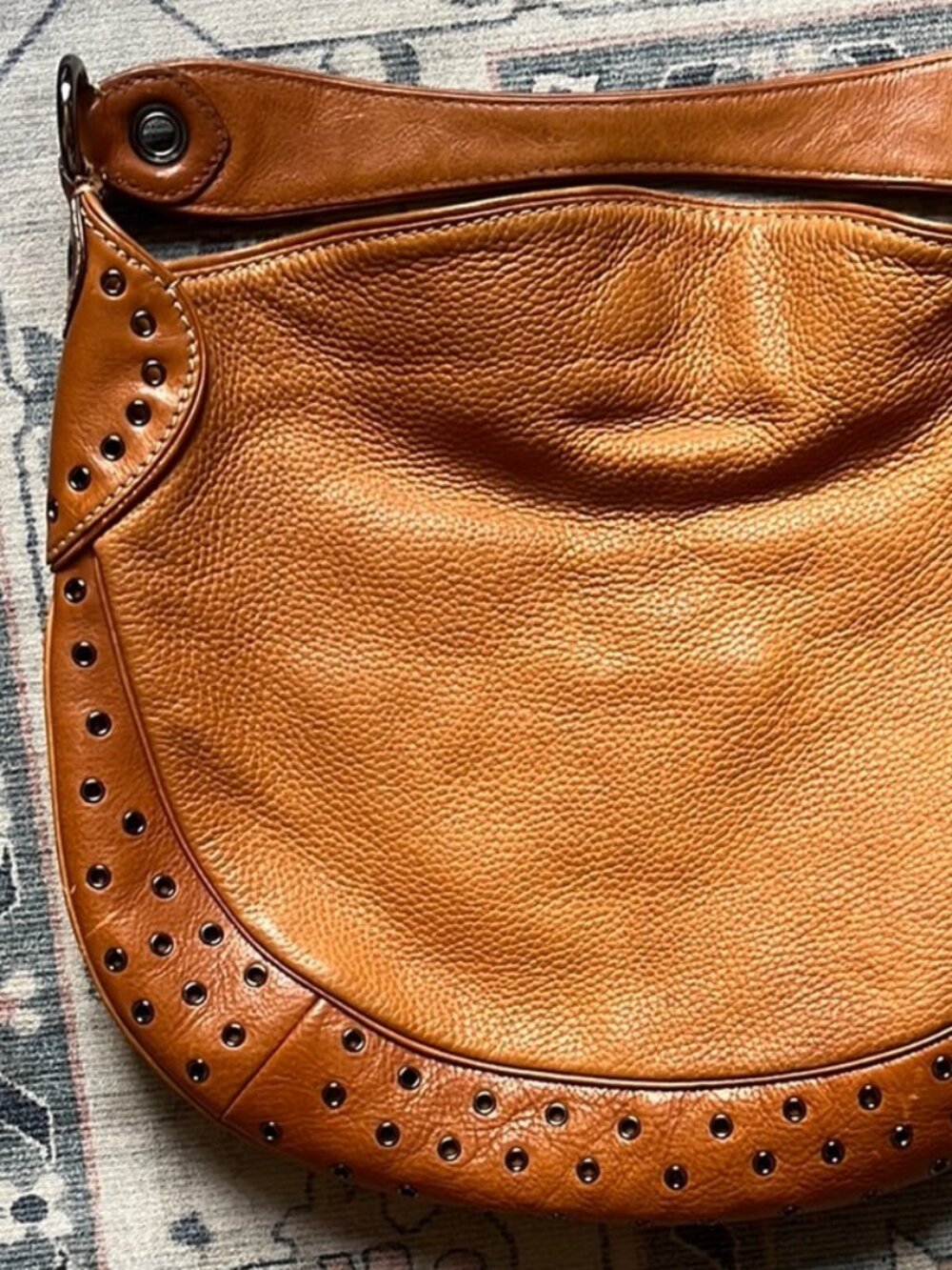 Vintage Michael Kors Tan Leather Hobo Bag